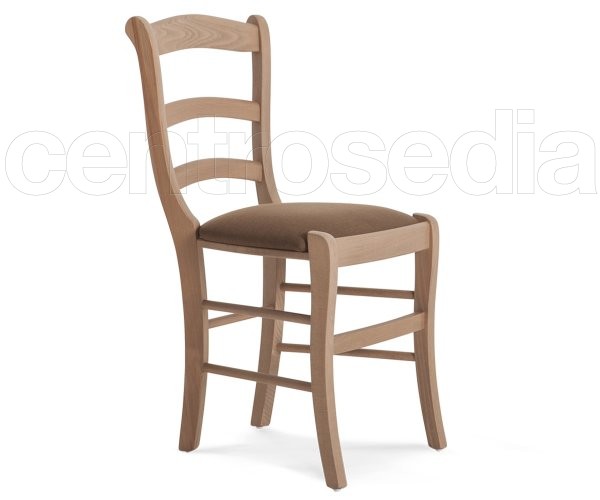 "Elvira" Wooden Chair - Padded Seat