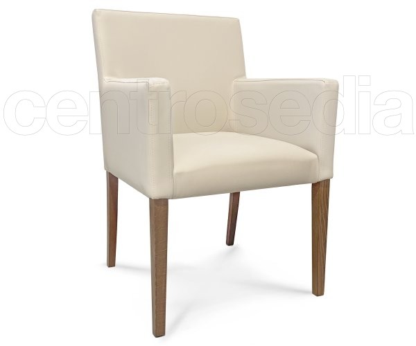 Relax Padded Wood Armchair