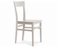 "Linea" Wooden Chair - Wood Seat