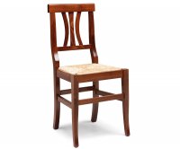 "Arte Povera" Wooden Chair - Straw Seat