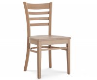"Vera" Wooden Chair - Wooden Seat