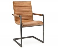 "Eva" Metal Upholstered Chair