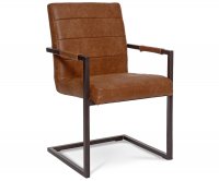 "Clio" Metal Upholstered Chair