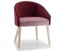 "Micol" Padded Wooden Armchair