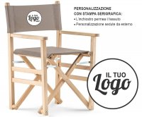 Sanremo Folding Wood Director Chair