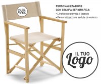 Capri Folding Wood Director Chair